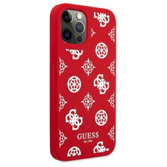 Guess GUHCP12LLSPEWRE iPhone 12 Pro Max 6,7&quot; červený/červený pevný obal Peony Collection