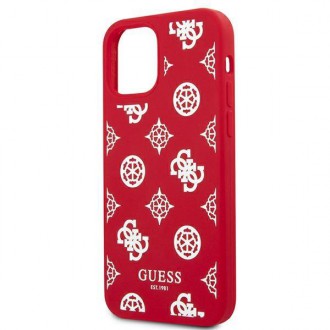 Guess GUHCP12LLSPEWRE iPhone 12 Pro Max 6,7&quot; červený/červený pevný obal Peony Collection