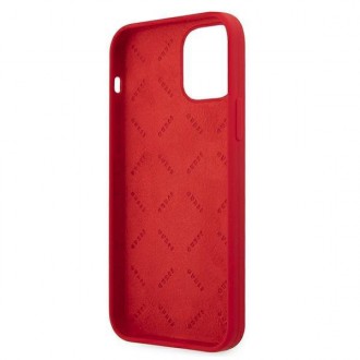 Guess GUHCP12LLSPEWRE iPhone 12 Pro Max 6,7&quot; červený/červený pevný obal Peony Collection