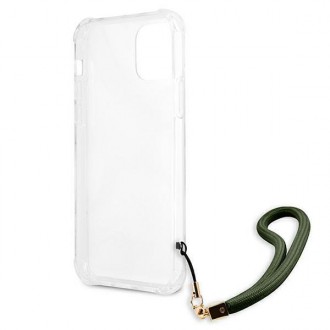 Guess GUHCP12MKSARKA iPhone 12/12 Pro 6,1&quot; zelený/khaki pevný obal Camo Collection