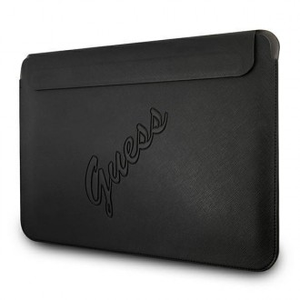 Guess Sleeve GUCS13PUSASBK 13&quot; černá / černá Saffiano Script