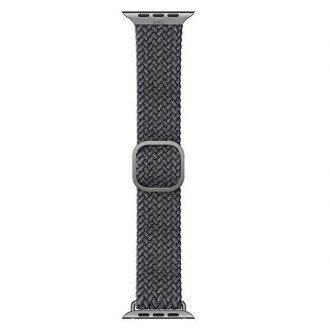 UNIQ pasek Aspen Apple Watch 40/38/41mm Series 4/5/6/7/8/SE/SE2 Braided szary/granite grey