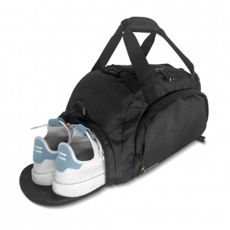 Wozinsky Travel Sports Bag Backpack Hand Luggage Bag 40x20x25 cm for Airplane Black (WSB-B01)