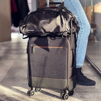 Wozinsky Travel Sports Bag Backpack Hand Luggage Bag 40x20x25 cm for Airplane Black (WSB-B01)