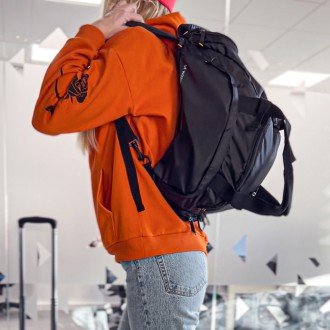 Wozinsky Travel Sports Bag Backpack Hand Luggage Bag 40x20x25 cm for Airplane Black (WSB-B01)