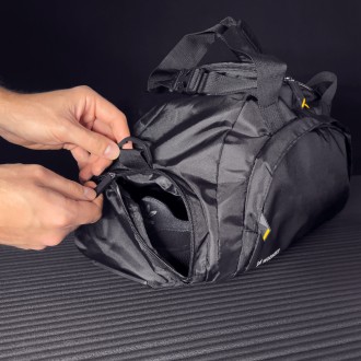 Wozinsky Travel Sports Bag Backpack Hand Luggage Bag 40x20x25 cm for Airplane Black (WSB-B01)