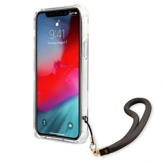 Guess GUHCP12SKSMAGR iPhone 12 mini 5,4&quot; šedý/šedý pevný obal Marble Collection