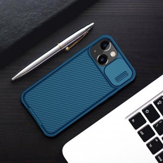 Nillkin CamShield Pro Magnetic Case Armored Case Pouch Camera Protector iPhone 13 mini Blue (MagSafe Compatible)