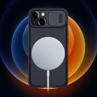Nillkin CamShield Pro Magnetic Case Armor Pouch Cover Camera Protector iPhone 13 Blue (MagSafe Compatible)