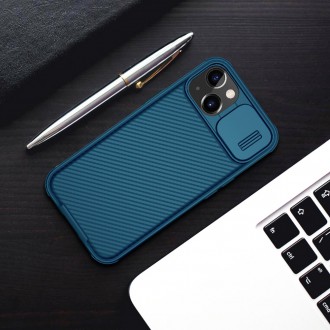 Nillkin CamShield Pro Magnetic Case Armor Pouch Cover Camera Protector iPhone 13 Blue (MagSafe Compatible)