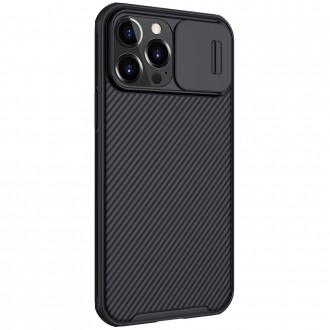 Magnetické pouzdro Nillkin CamShield Pro Armored Case Cover Kryt fotoaparátu iPhone 13 Pro Max černý (kompatibilní s MagSafe)
