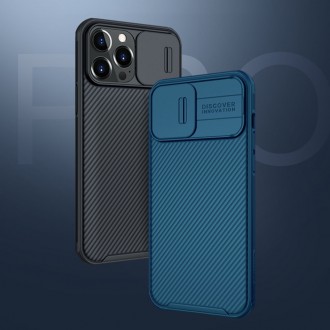 Magnetické pouzdro Nillkin CamShield Pro Armored Case Cover Kryt fotoaparátu iPhone 13 Pro Max černý (kompatibilní s MagSafe)