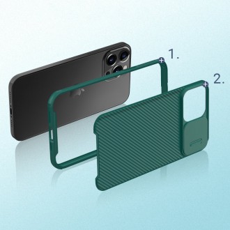 Magnetické pouzdro Nillkin CamShield Pro Armored Case Cover Kryt fotoaparátu iPhone 13 Pro Max černý (kompatibilní s MagSafe)