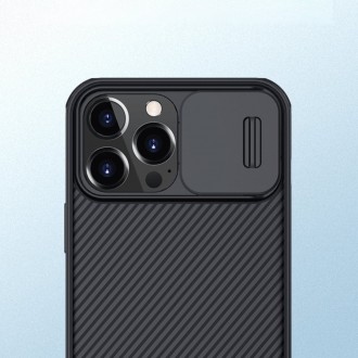 Magnetické pouzdro Nillkin CamShield Pro Armored Case Cover Kryt fotoaparátu iPhone 13 Pro Max černý (kompatibilní s MagSafe)