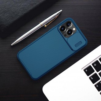 Nillkin CamShield Pro Magnetic Case Armor Pouch Cover Camera Protector iPhone 13 Pro Max Blue (MagSafe Compatible)