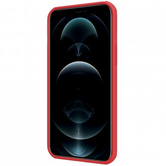 Nillkin Super Frosted Shield Pro Case durable for iPhone 13 Pro Max red