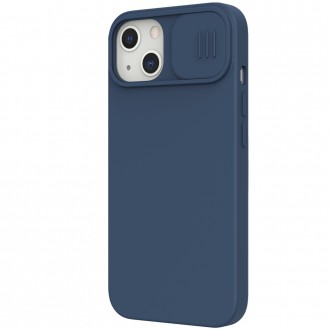 Nillkin CamShield Silky Silicone Case s krytem fotoaparátu pro iPhone 13 modrý