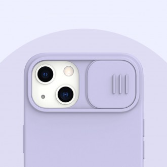 Nillkin CamShield Silky Silicone Case s krytem fotoaparátu pro iPhone 13 modrý