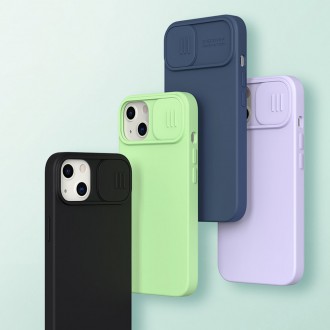 Nillkin CamShield Silky Silicone Case s krytem fotoaparátu pro iPhone 13 modrý