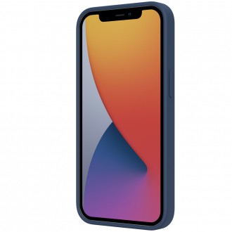 Nillkin CamShield Silky Silicone Case s krytem fotoaparátu pro iPhone 13 Pro Max modrý