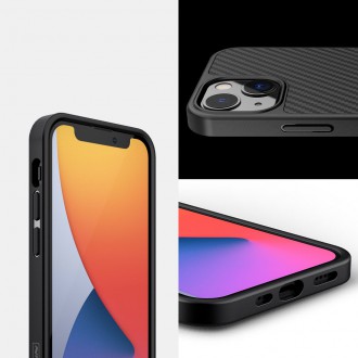 Nillkin Synthetic Fiber Carbon case cover for iPhone 13 black