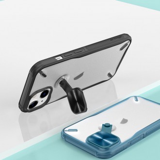 Nillkin Cyclops Case A durable case with a camera cover and a foldable stand for iPhone 13 blue