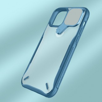 Nillkin Cyclops Case A durable case with a camera cover and a foldable stand for iPhone 13 blue