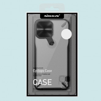 Nillkin Cyclops Case Durable case with a camera cover and a foldable stand for iPhone 13 Pro black