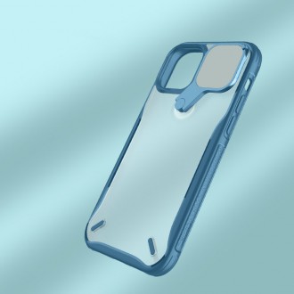 Nillkin Cyclops Case A durable case with a camera cover and a foldable stand for iPhone 13 Pro blue