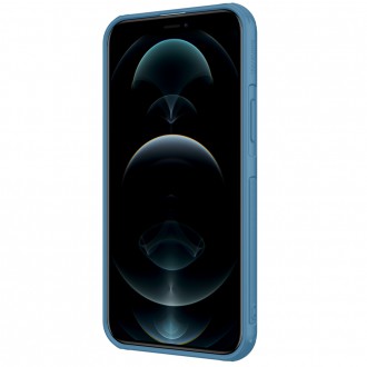 Nillkin Cyclops Case A durable case with a camera cover and a foldable stand for iPhone 13 Pro Max blue