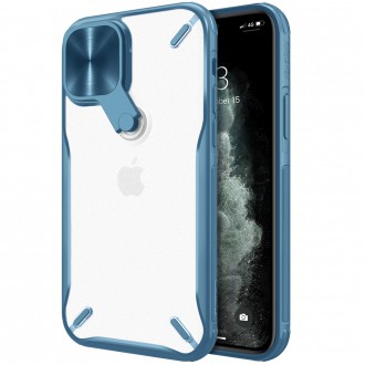 Nillkin Cyclops Case A durable case with a camera cover and a foldable stand for iPhone 13 Pro Max blue