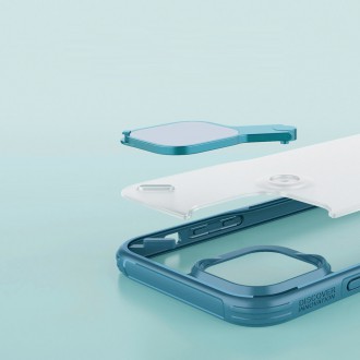 Nillkin Cyclops Case A durable case with a camera cover and a foldable stand for iPhone 13 Pro Max blue