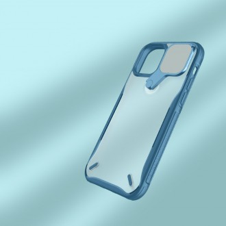 Nillkin Cyclops Case A durable case with a camera cover and a foldable stand for iPhone 13 Pro Max blue