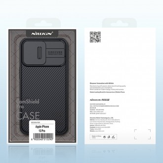 Pancéřový kryt pouzdra Nillkin CamShield Pro Case pro fotoaparát iPhone 13 Pro černý