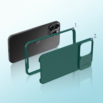 Pancéřový kryt pouzdra Nillkin CamShield Pro Case pro fotoaparát iPhone 13 Pro černý