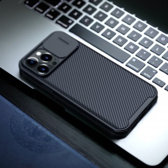 Pancéřový kryt pouzdra Nillkin CamShield Pro Case pro fotoaparát iPhone 13 Pro černý
