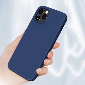 Silicone Case Soft Flexible Rubber Cover for iPhone 13 Pro blue