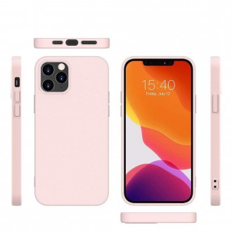 Silicone Case Soft Flexible Rubber Cover for iPhone 13 Pro pink