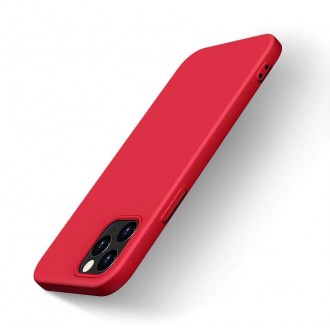 Silicone Case Soft Flexible Rubber Cover for iPhone 13 Pro red