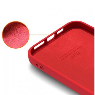 Silicone Case Soft Flexible Rubber Cover for iPhone 13 Pro red