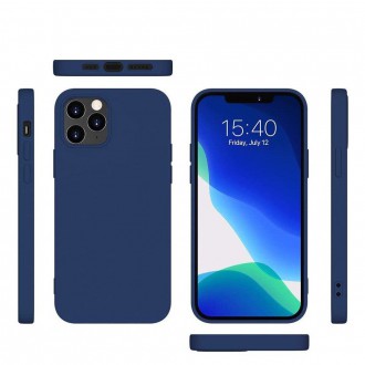 Silicone Case Soft Flexible Rubber Cover for iPhone 13 blue