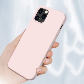 Silicone Case Soft Flexible Rubber Cover for iPhone 13 mini pink