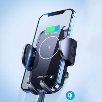 Joyroom Wireless Charger Car Mount Phone Bracket Dashboard Qi Charger 15 W black (JR-ZS241)