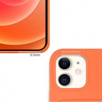 Card Case Silicone Wallet Case with Card Slot Documents for iPhone 13 Pro Max Orange
