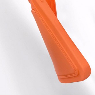 Card Case Silicone Wallet Case with Card Slot Documents for iPhone 13 Pro Max Orange