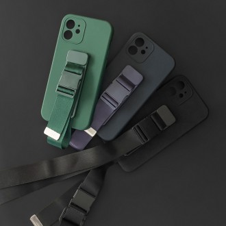 Rope case Gel Lanyard Cover Handbag Lanyard Xiaomi Redmi 10X 4G / Xiaomi Redmi Note 9 Dark Green