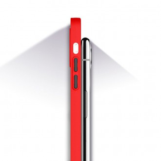 Milky Case silicone flexible translucent case for iPhone 12 Pro Max red