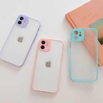 Milky Case silicone flexible translucent case for iPhone 12 Pro Max purple