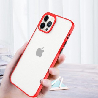 Milky Case silicone flexible translucent case for iPhone 13 Pro red