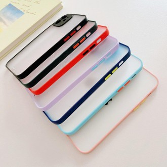 Milky Case silicone flexible translucent case for Samsung Galaxy A42 5G red